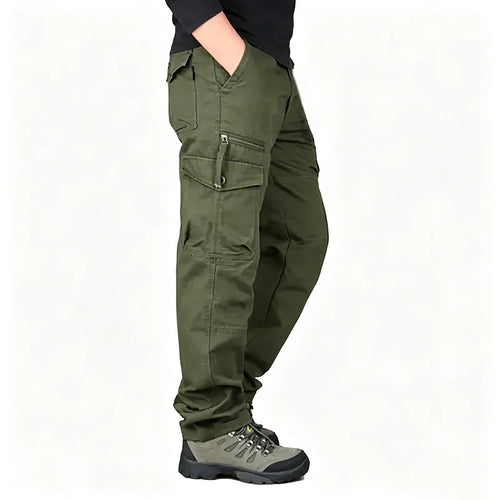 Cargo Pants Man Cotton Reinforced Utility Military Outdoors Man Work