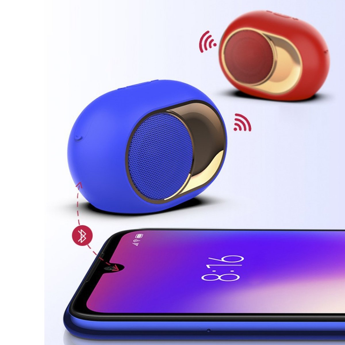 Golden Golden Bluetooth Speaker