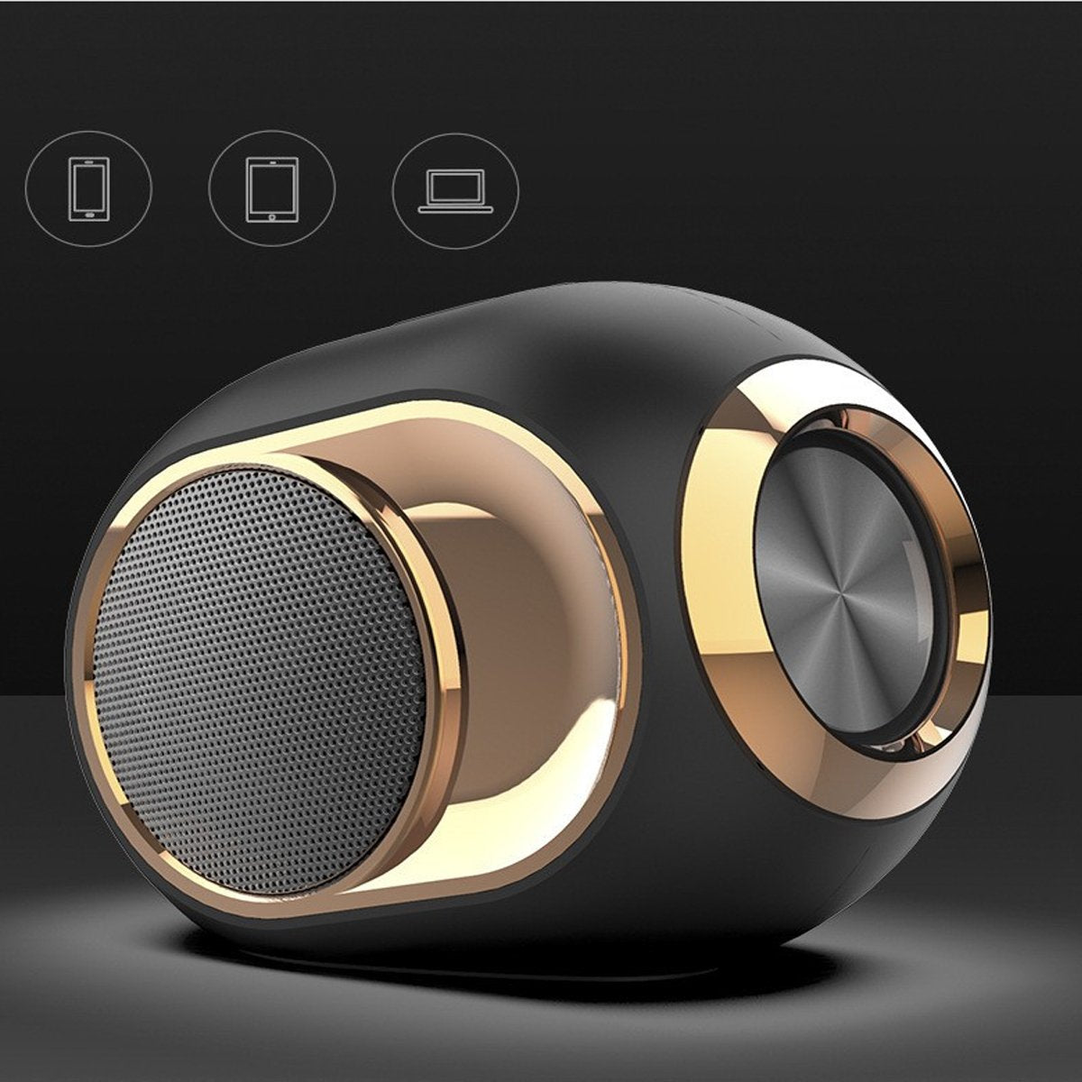 Golden Golden Bluetooth Speaker