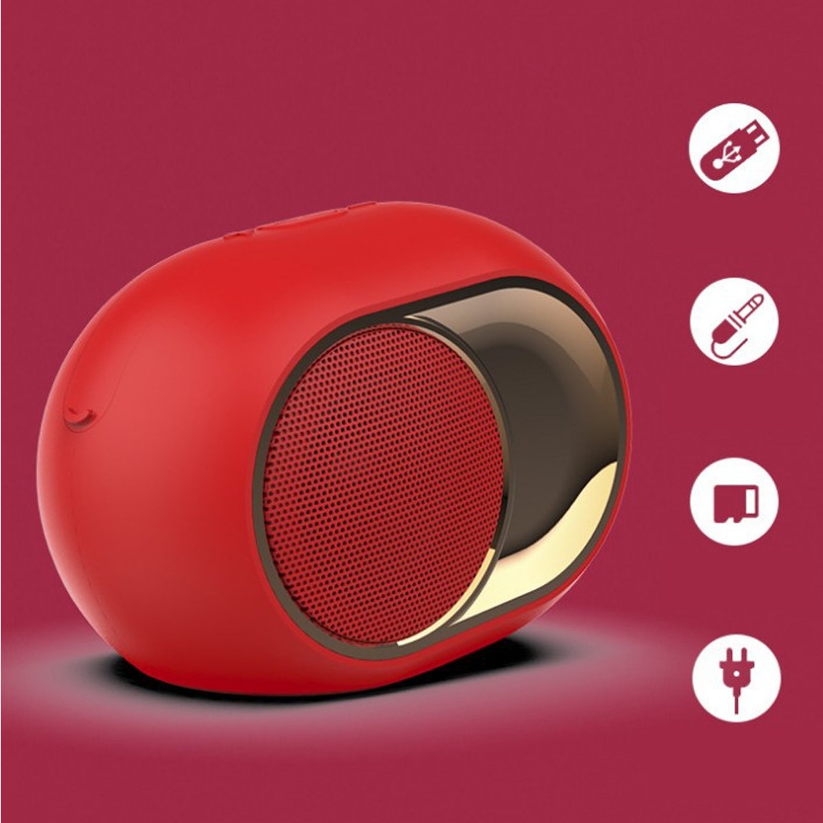 Golden Golden Bluetooth Speaker