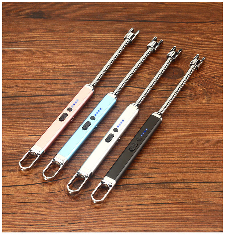 Aluminum-Zinc Alloy USB Windproof Arc Lighter