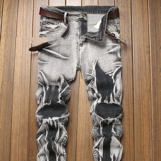 Urban Edge – Men’s Slim Fit Gray Washed Jeans