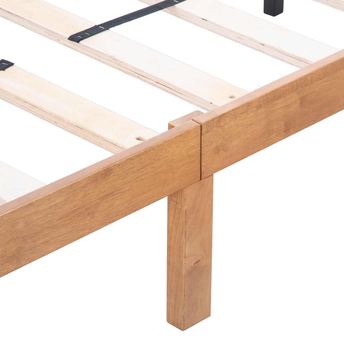 LuneluX_Home – Queen Size Solid Wood Platform Bed Frame