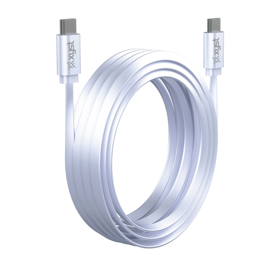Xyst Flat USB-C to USB-C Charge and Sync Cable 4Ft