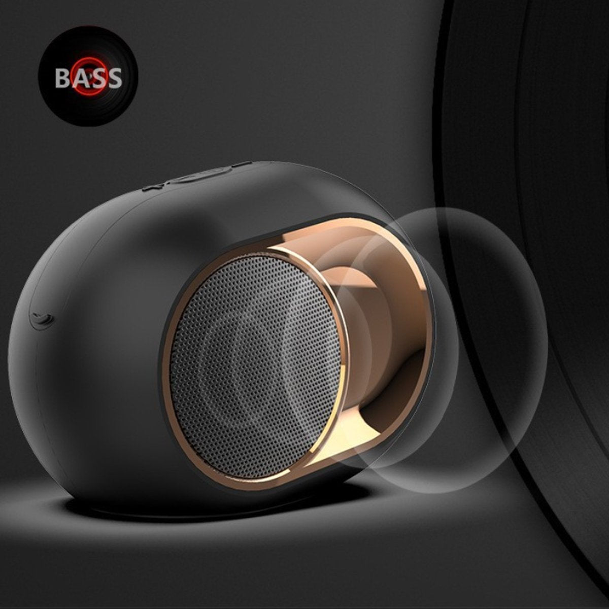 Golden Golden Bluetooth Speaker