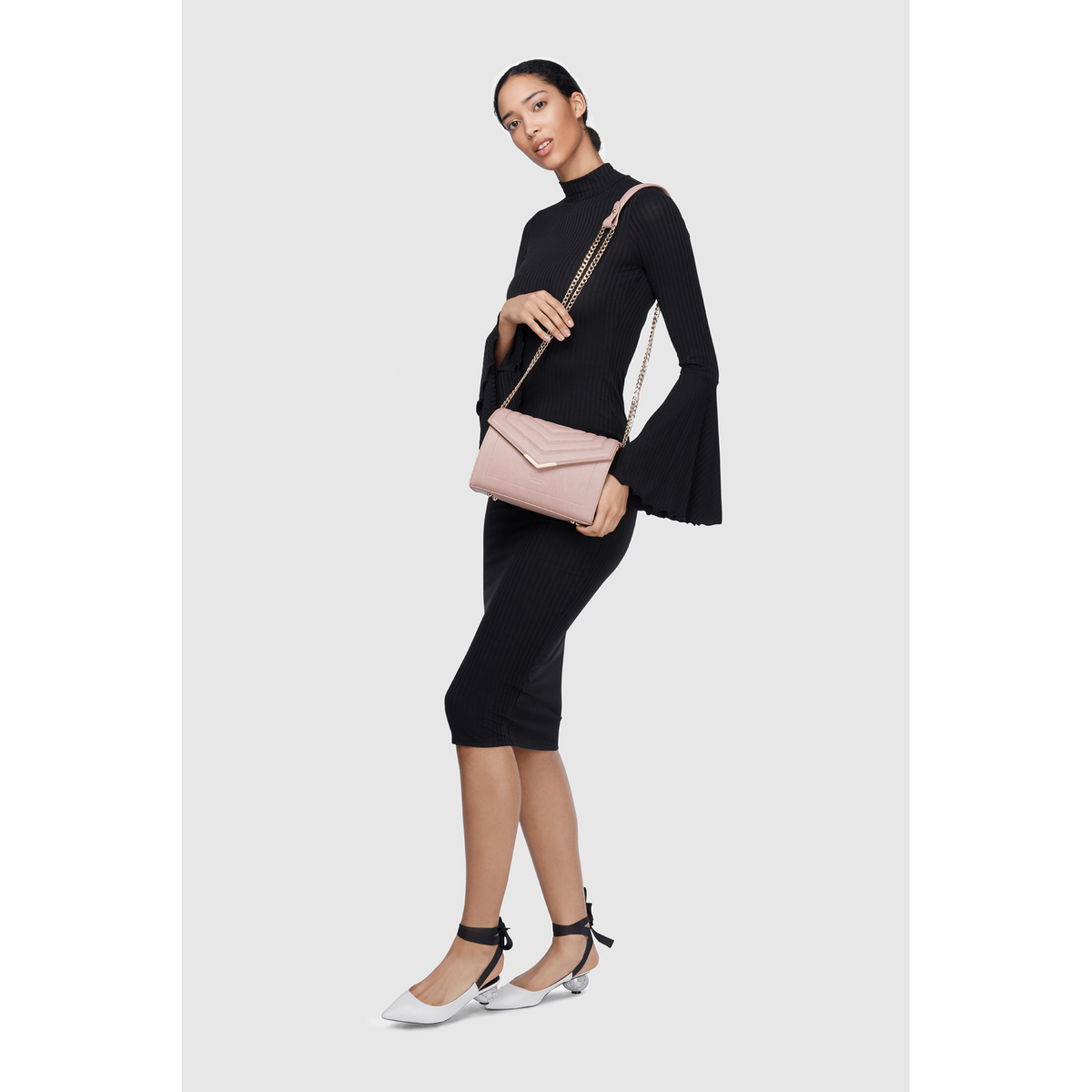 Kensington Vegan Black Cross-Body Bag