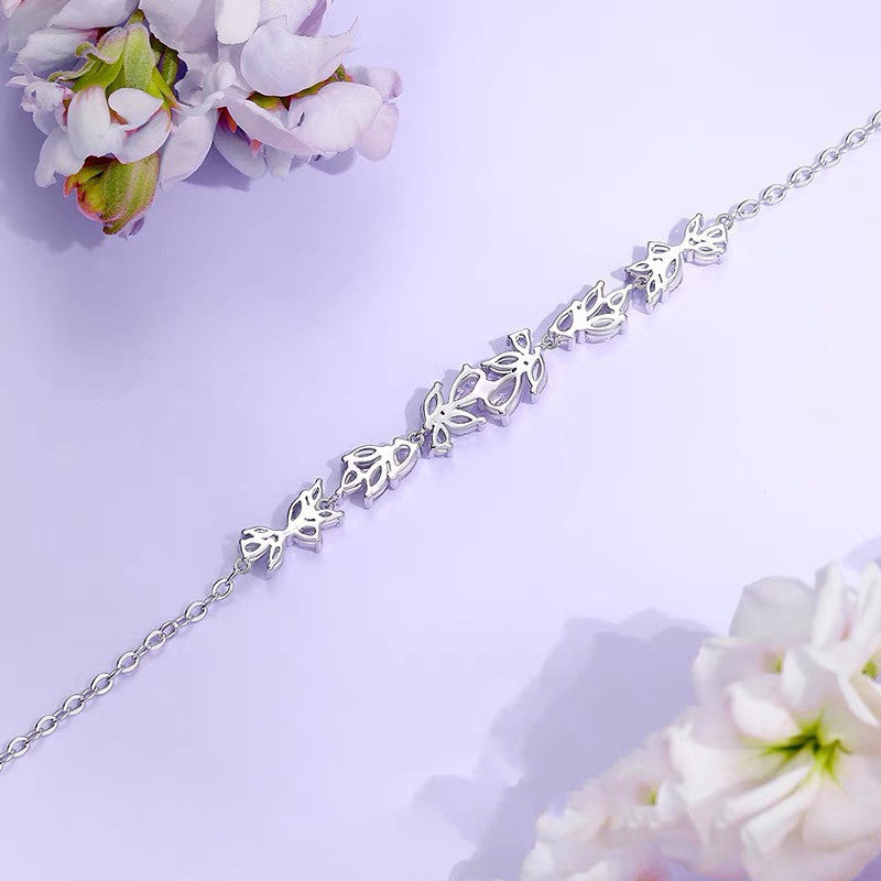Lucky Wisteria Bracelet Women's High-End Light Luxury Fashion Hand
