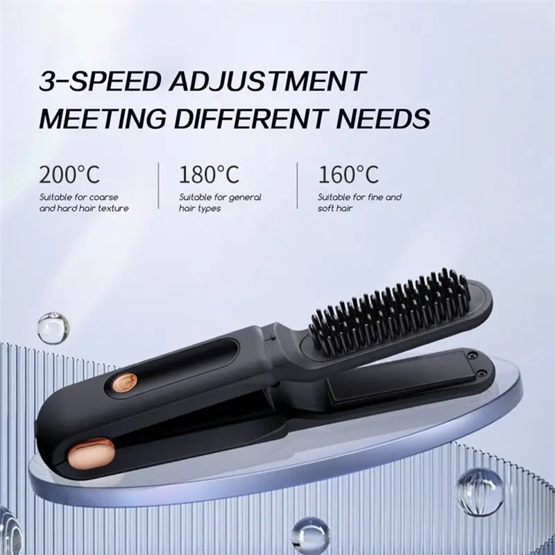 Hair Straightening Comb 2 In 1 Digital 3 Temperature Adjustable Hair