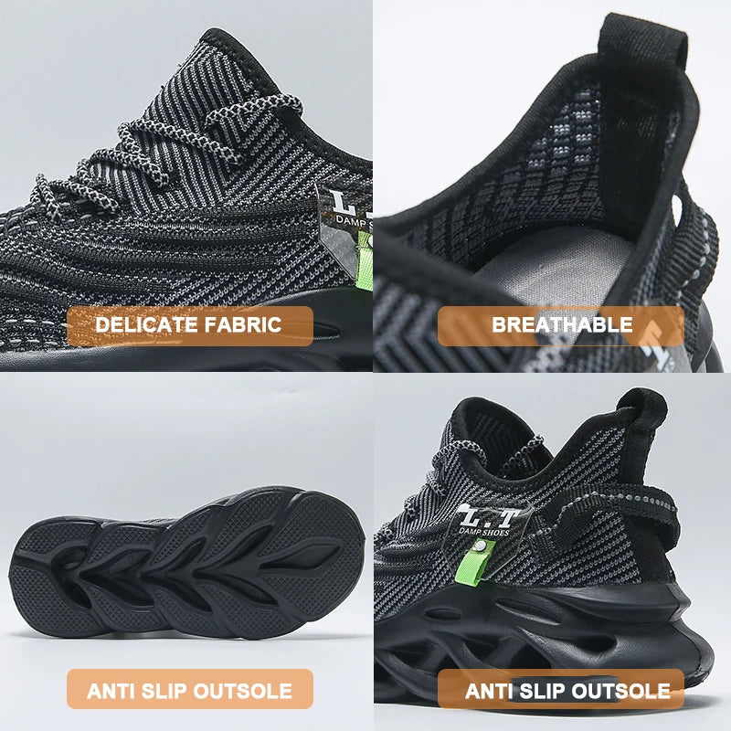 Breathable Men's Running Shoes Fashion Platform Men Casual Shoes Mesh