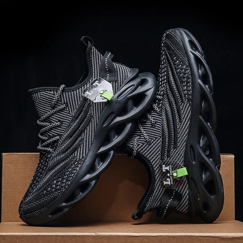 Breathable Men's Running Shoes Fashion Platform Men Casual Shoes Mesh