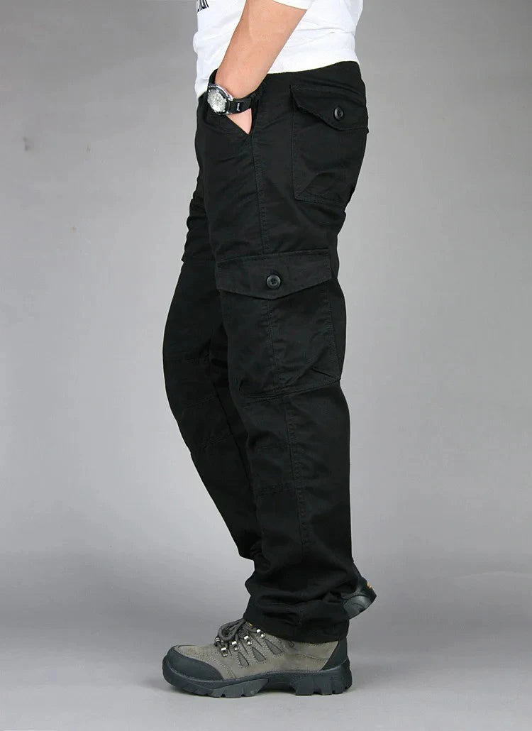 Cargo Pants Man Cotton Reinforced Utility Military Outdoors Man Work
