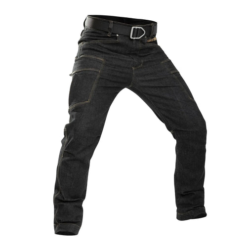 Men's Tactical Jeans Military Denim Cargo Pants Multi-pocket Elastic