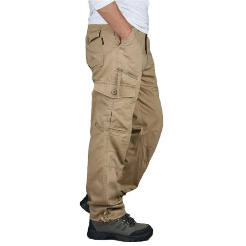 Cargo Pants Man Cotton Reinforced Utility Military Outdoors Man Work