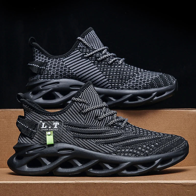 Breathable Men's Running Shoes Fashion Platform Men Casual Shoes Mesh