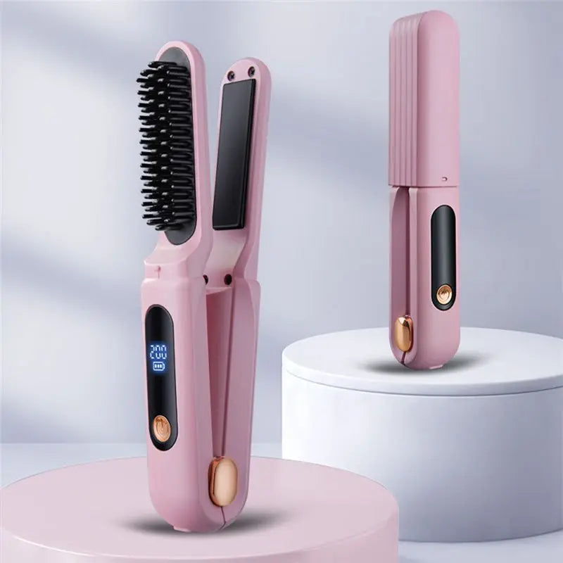 Hair Straightening Comb 2 In 1 Digital 3 Temperature Adjustable Hair
