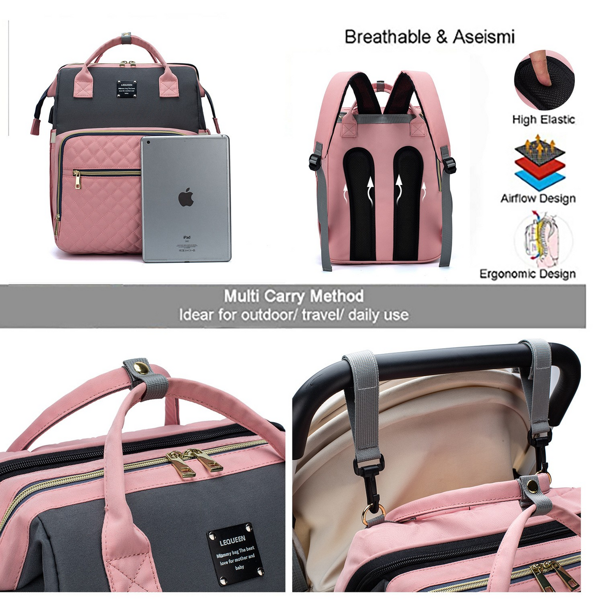 ALLFASHION™ – SmartMom+ Sunshade Baby Travel Bag