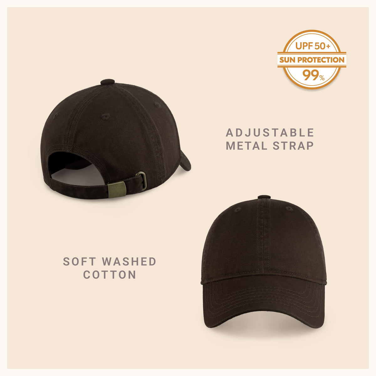 Classic Everyday Baseball Cap - Adjustable Cotton Dad Hat
