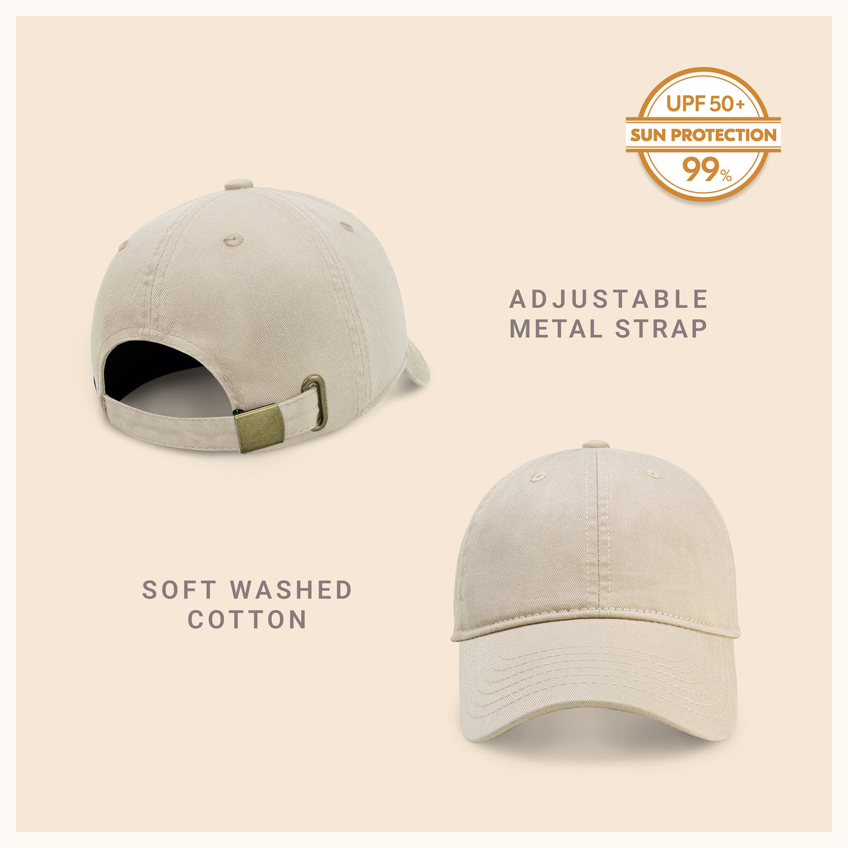 Classic Everyday Baseball Cap - Adjustable Cotton Dad Hat