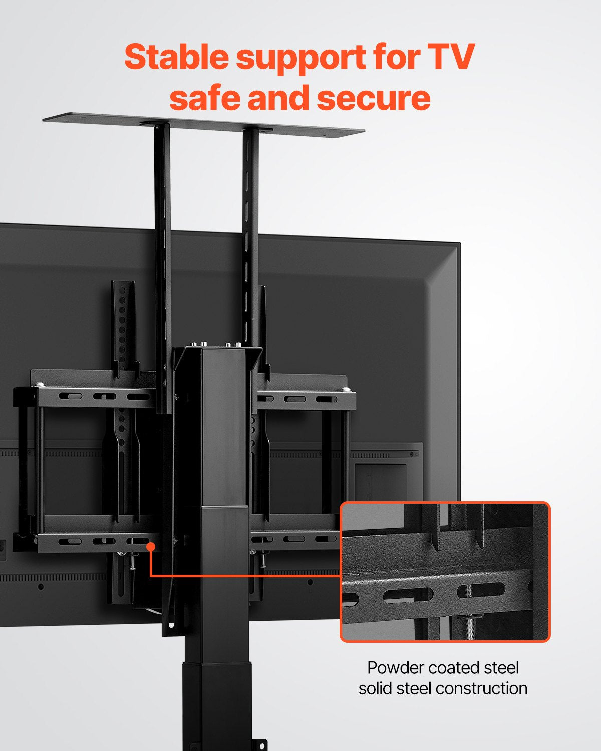 Motorized TV Lift Stand, 132 lbs max Load Adjustable TV Lift Stand