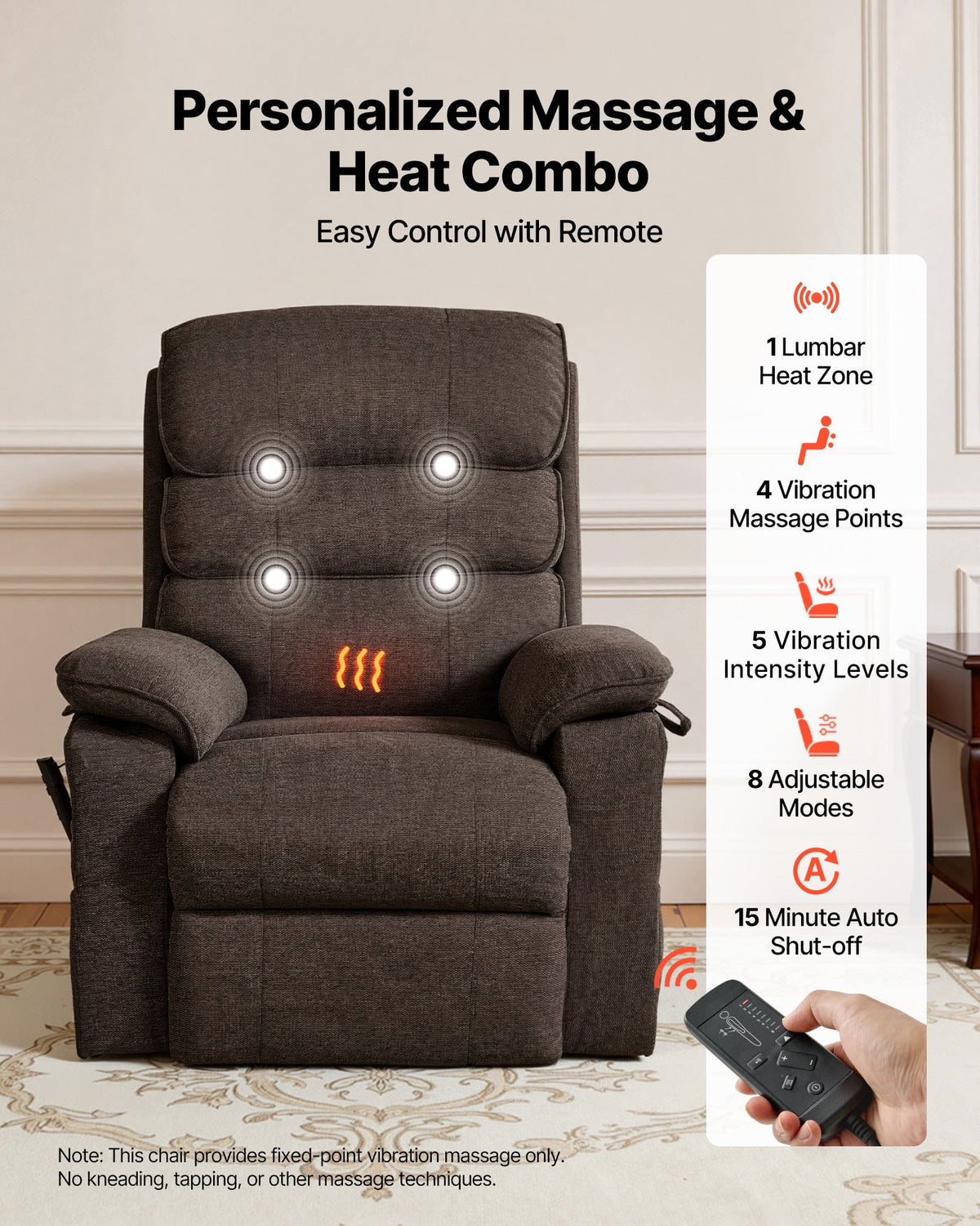 Power Lift Recliner Chair, Dual Motor, Medium Electric Lift Chair with