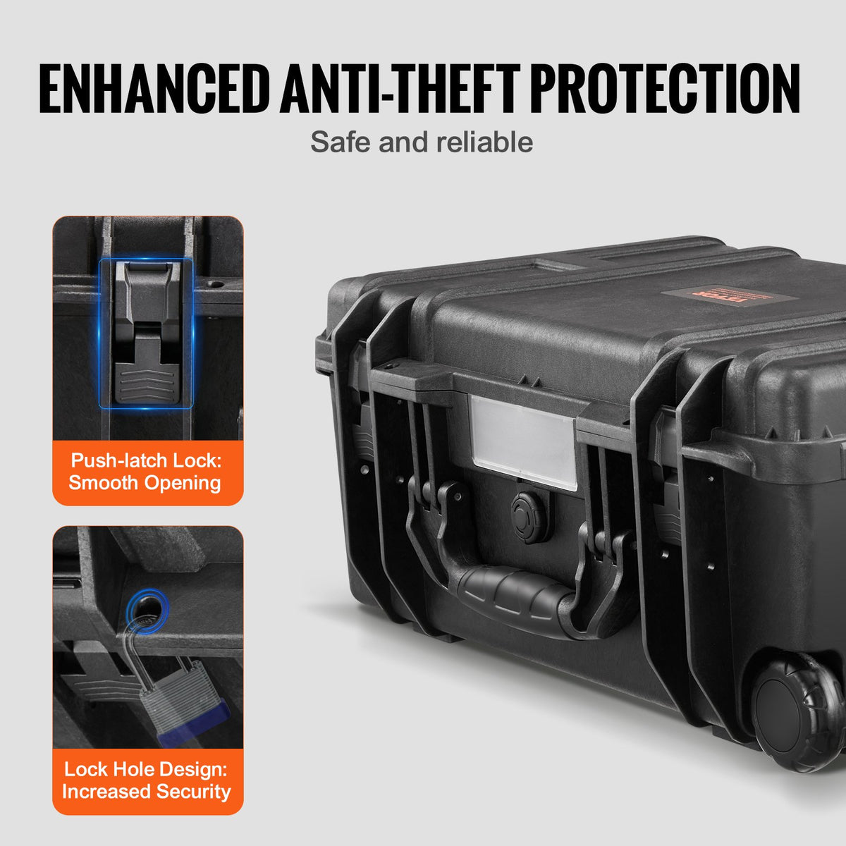 Weatherproof Hard Case, Heavy Duty Protective Dry Box Case with