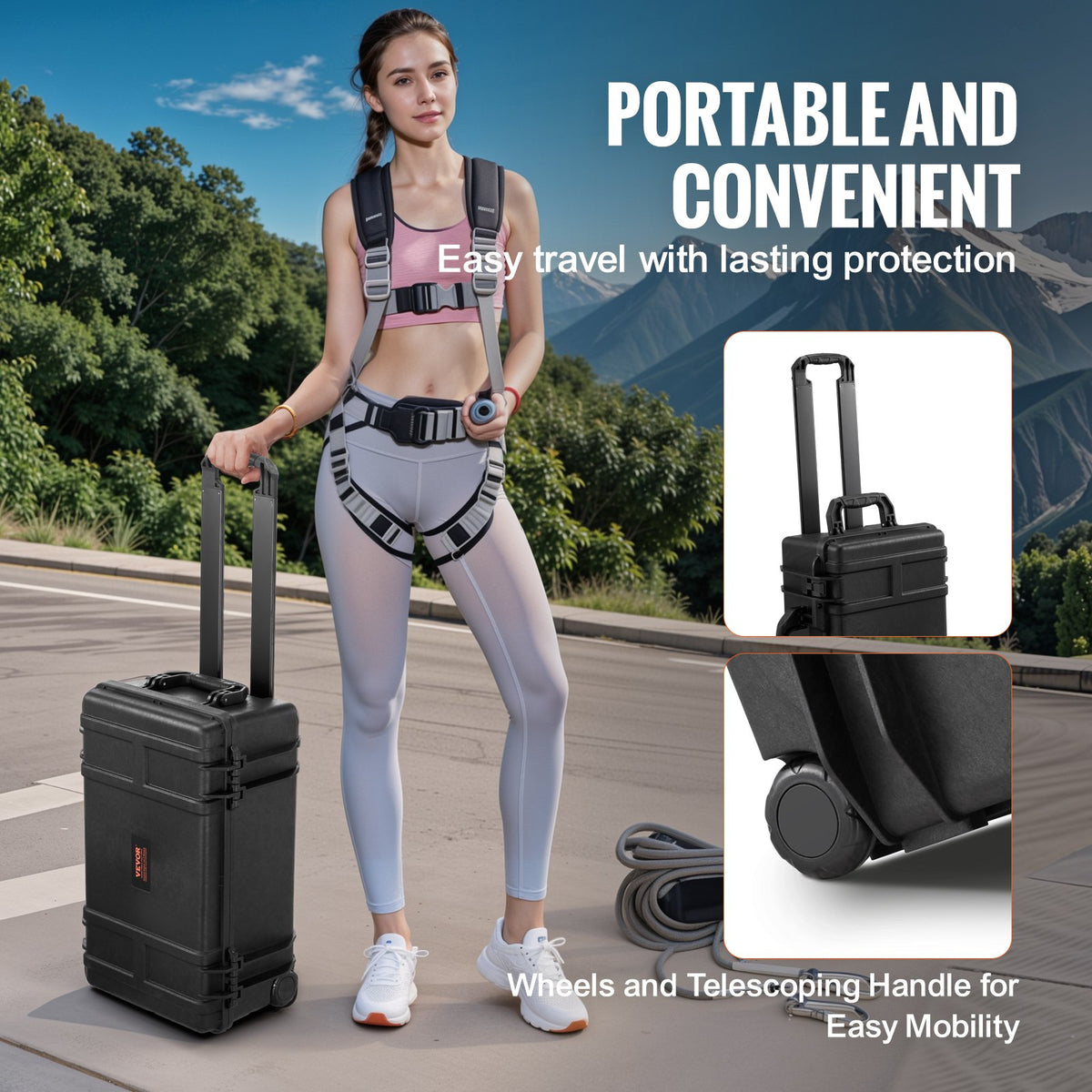 Weatherproof Hard Case, Heavy Duty Protective Dry Box Case with